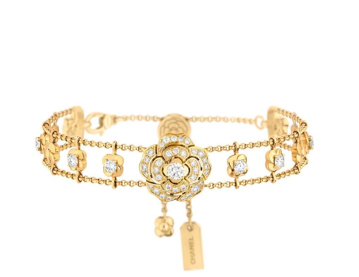 「カメリアコレクション」ブレスレット（YG×ダイヤモンド）￥4,290,000