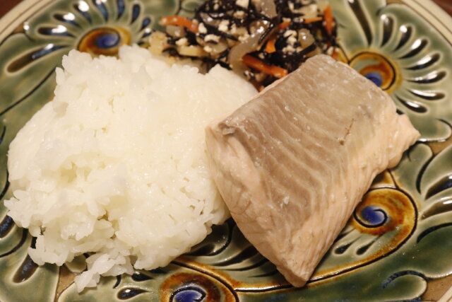 湯せんで炊飯ポリ袋（半透明、12枚） 盛り付け