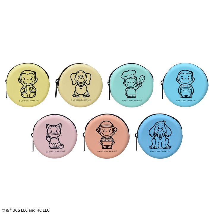 おさるのジョージ シリコンサークルミニポーチ