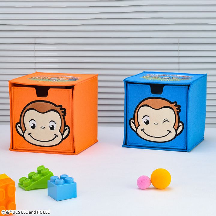 おさるのジョージ プラチナムザッカフェイス収納ボックス