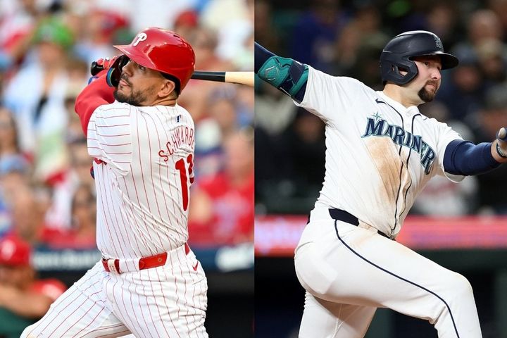 カイル・シュワーバー（左）とカル・ローリー（C）Getty Images