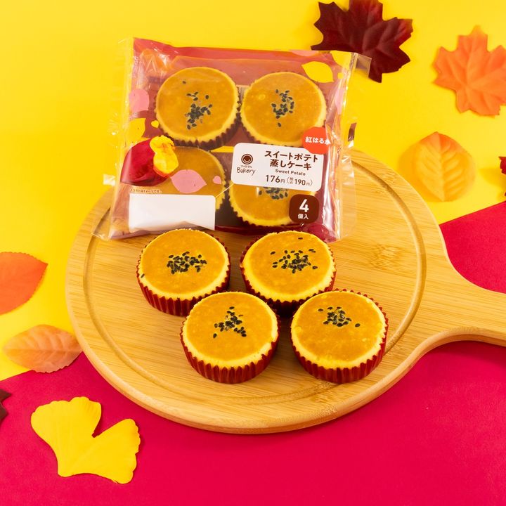 スイートポテト蒸しケーキ4個入