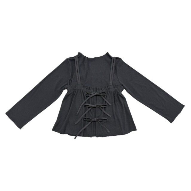 2025秋しまむら女性リボンベスト＆リブT