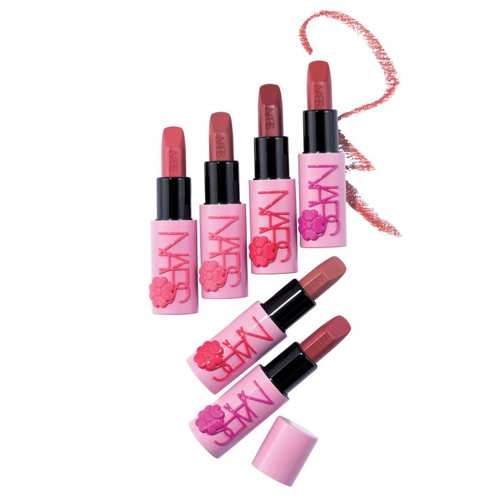 ナーズ NARS エクスプリシット リップスティック 右上から：802A、805A、811A、822A、833A、869A