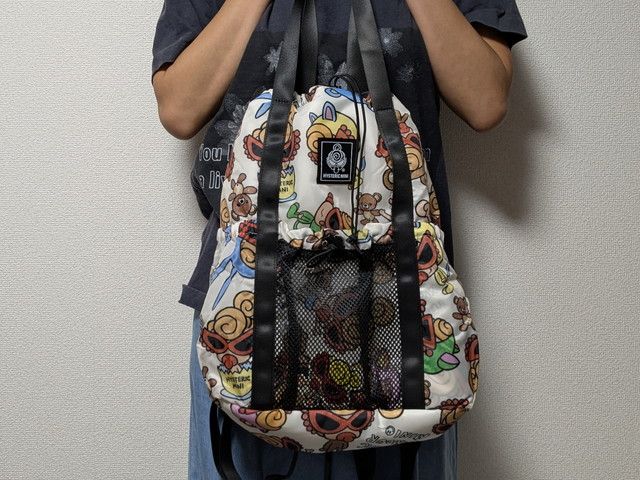 ヒステリックミニトート手に持ったところ