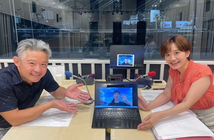 花岡伸和、新行市佳アナウンサー、清水千浪選手