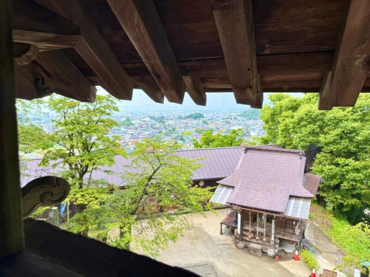 会津さざえ堂 上から