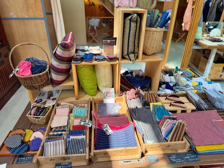 会津若松 ヒューマンハブ天寧寺倉庫 会津木綿 雑貨