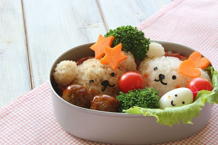 かわいいクマさんのお弁当