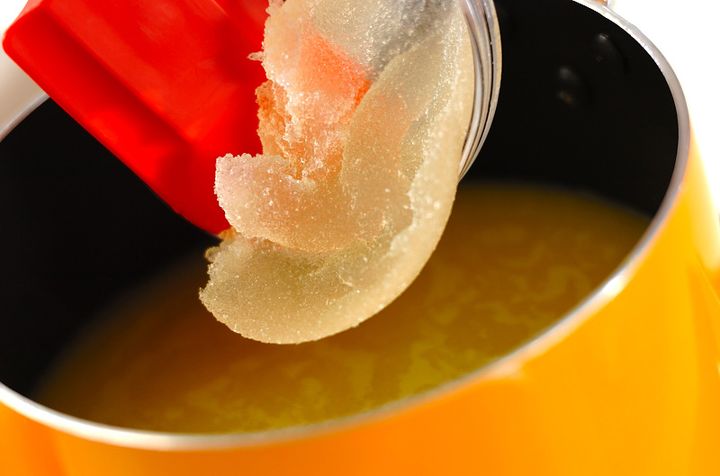 簡単！オレンジジュースでプルプルゼリーの作り方1