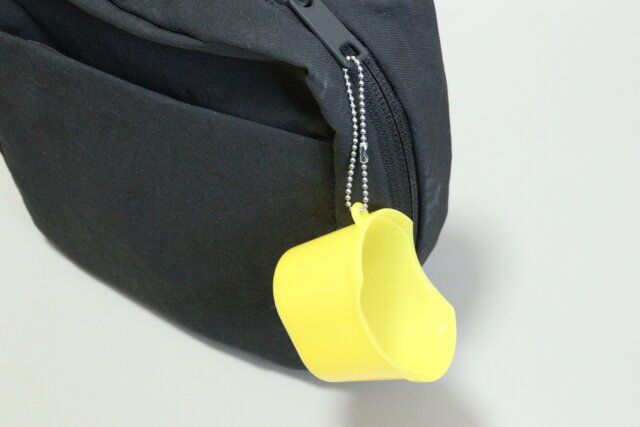 ダイソー キーホルダー（風呂椅子と湯おけ） 風呂椅子 使用例