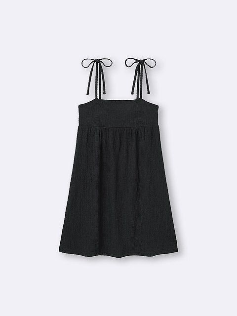 GUのテクスチャーキャミソールミニワンピース