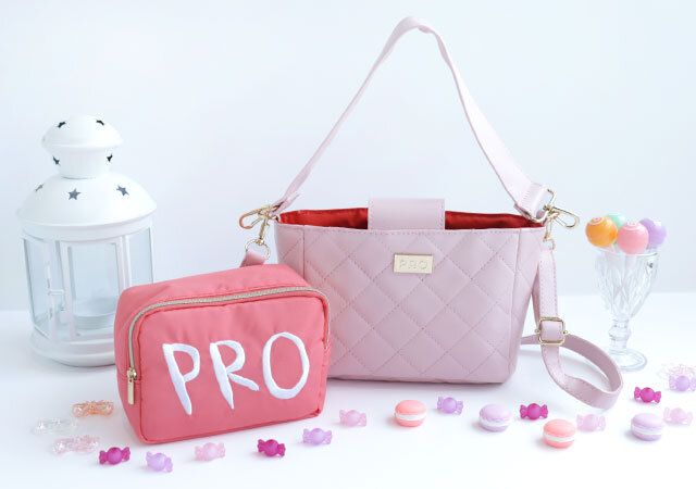 宝島社ムック付録望蘭ちゃんPROの桜キルティングバッグ＆ミニポーチ2