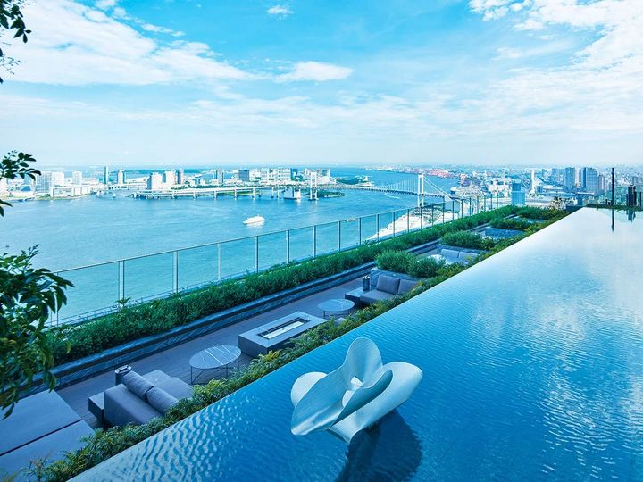 浜松町「フェアモント東京」の屋外テラス