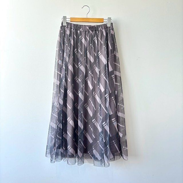 しまむら門脇伶奈コラボのチュールギャザースカート