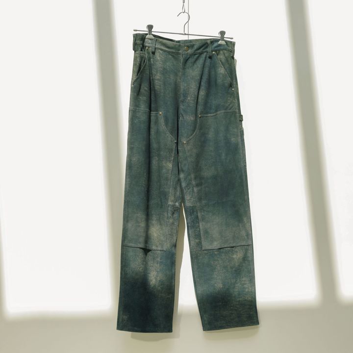 ゴートスエードのペインターパンツ