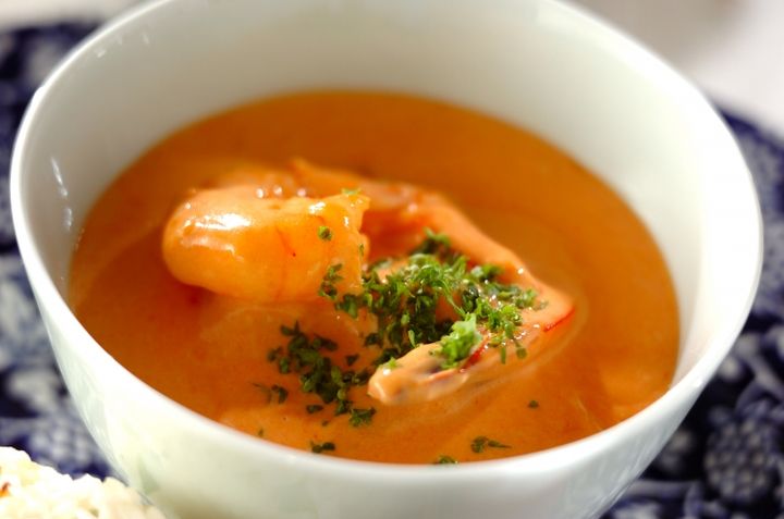 エビのトマトクリーム