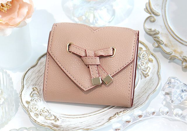 宝島社ムック付録VIS ハートカット財布ミニBOOK PINK2