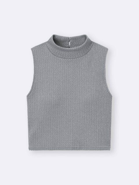 2025gu値下げブラフィールクロップドハイネックT