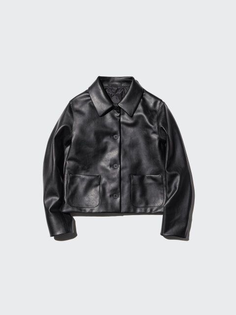 コーティングショートジャケット