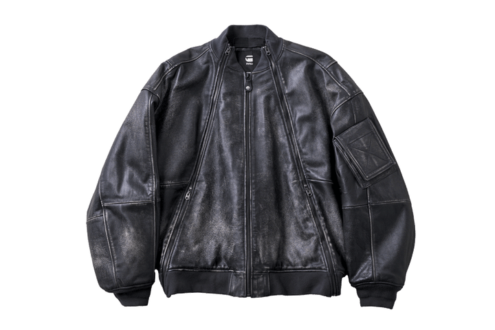 〈ジースター〉のレザーブルゾン
