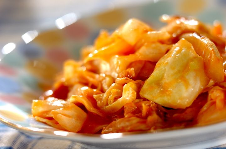 キャベツのトマみそ炒め