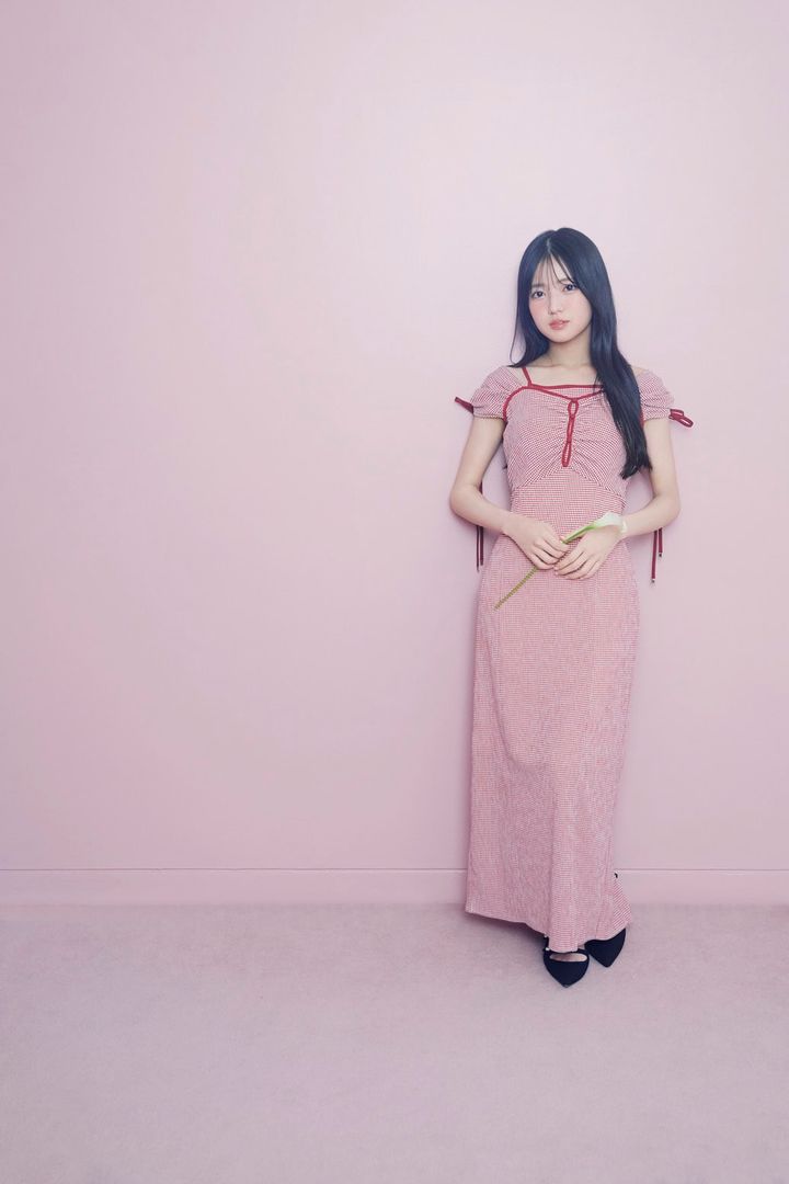 チェック柄ワンピース