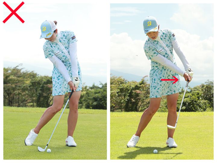 アイアンの飛距離が伸びない原因は「左腰」のせい？女子プロが解説