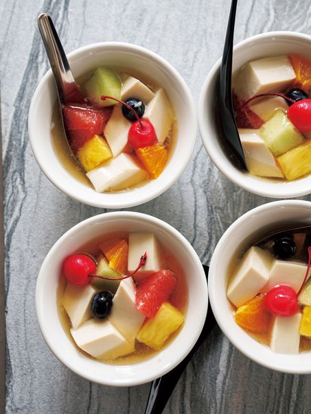 みりんを煮詰めて旨味のあるシロップに♪ 食感が楽しい「ミルク杏仁豆腐」のレシピの画像1