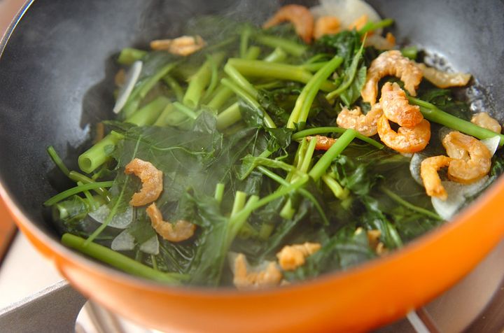 空心菜のエスニック風蒸し煮炒めの作り方2