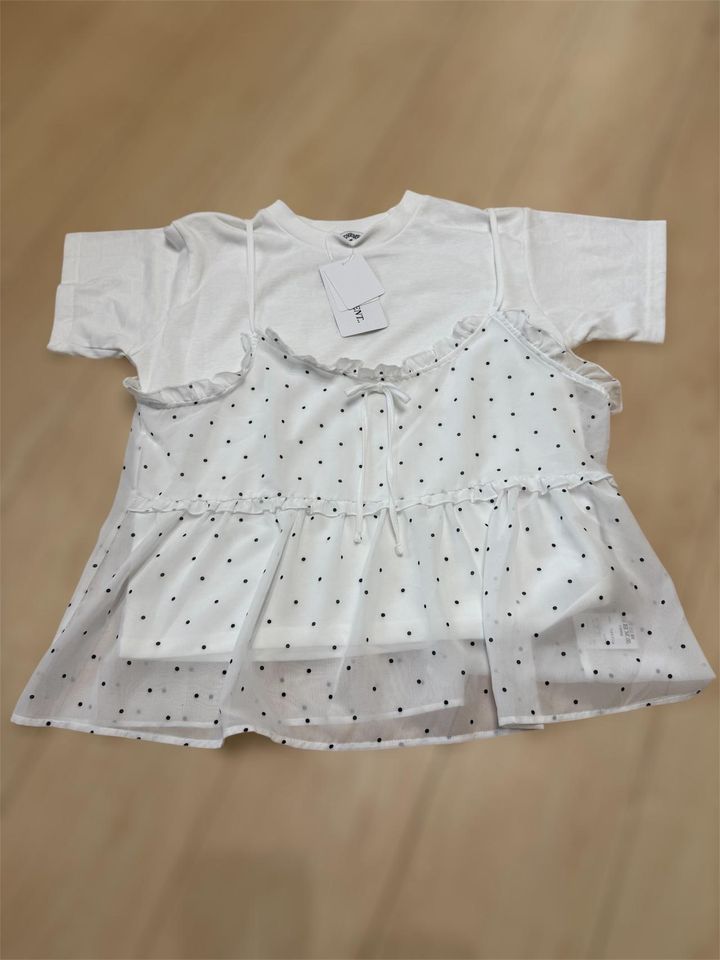 画像: ドットキャミソール ＆ Tシャツセット