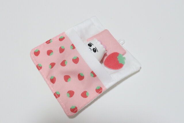 ドールポーチお出かけおふとん小フルーツ 使用例