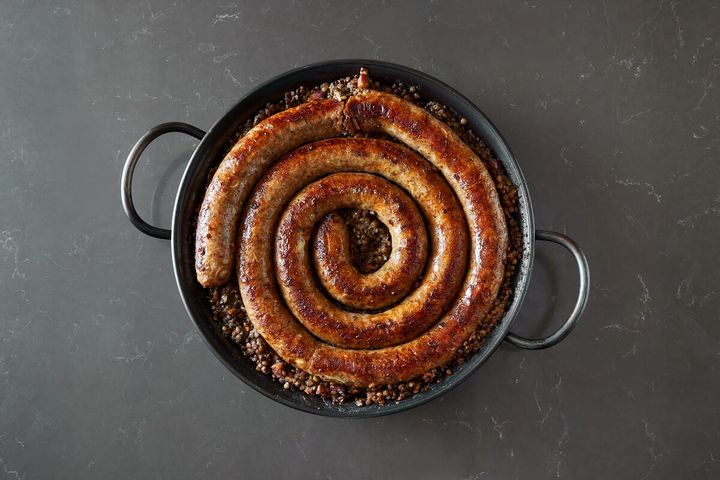 ぐるぐるソーセージ (アンドゥイエット風自家製ソーセージ)