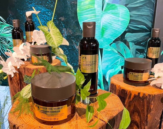 THE BODY SHOP スパオブザワールド ラインナップ集合