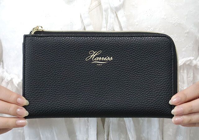 Harriss［ハリス］たっぷり入るL字ファスナー長財布