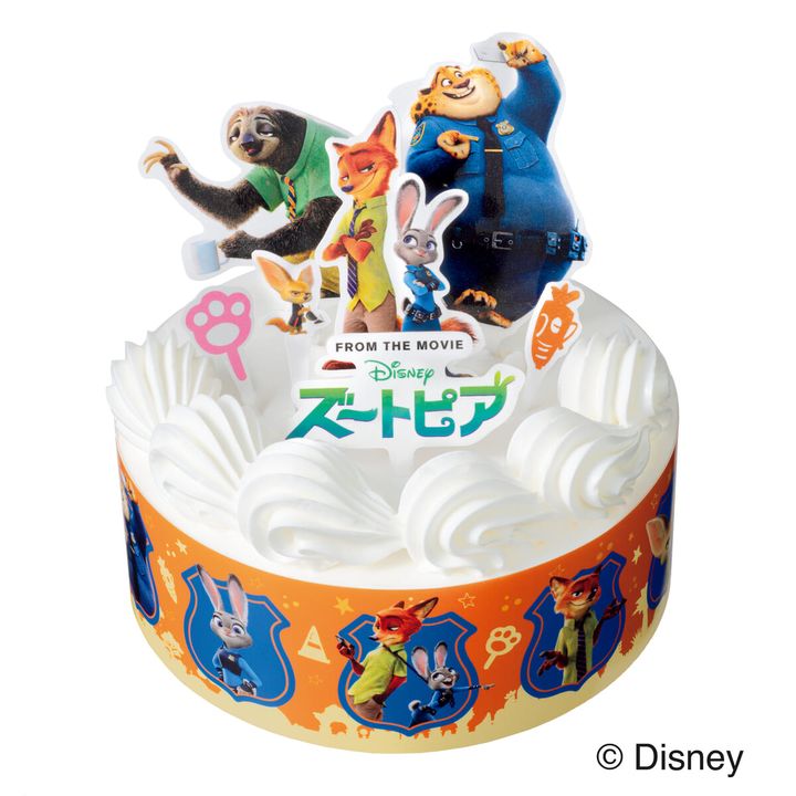 ヤマザキ クリスマスキャラクターケーキ(ズートピア)