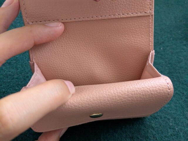 VIS ハートカット財布ミニ カード入れ