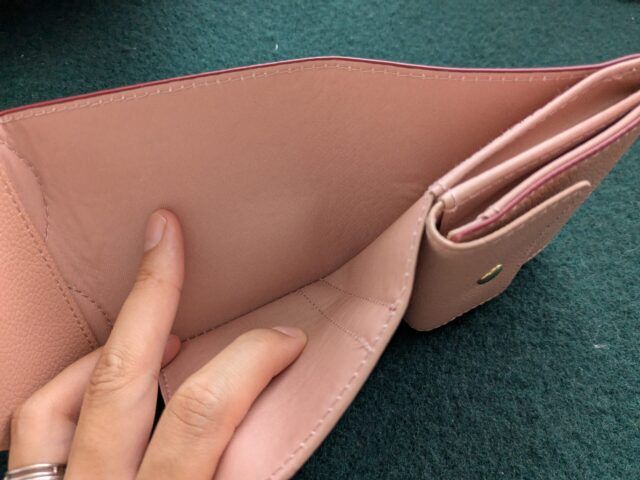 VIS ハートカット財布ミニ お札入れ