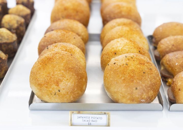 丸っこい形が愛らしい「ジャパニーズ・ポテトサラダ・バオ」$5