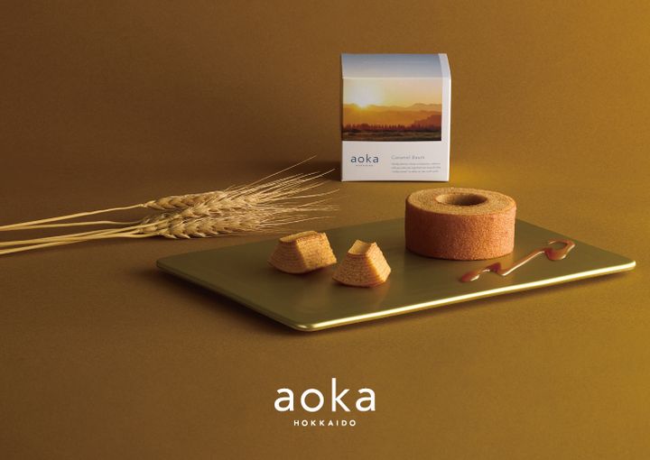 aoka「キャラメルバームクーヘン」1個入り 500円