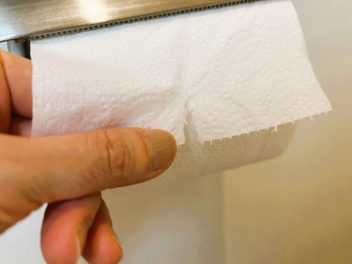 トイレットペーパーの『ハート折り』を試してみたら→家族の反応がおもしろすぎた。