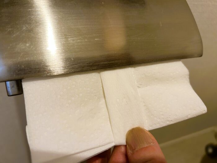 トイレットペーパーの『ハート折り』を試してみたら→家族の反応がおもしろすぎた。