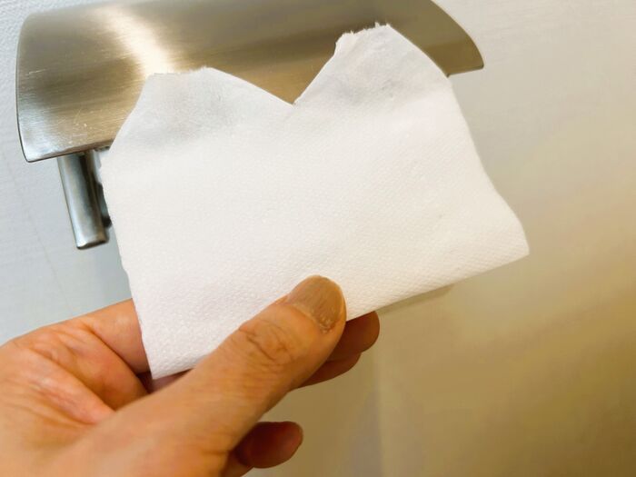 トイレットペーパーの『ハート折り』を試してみたら→家族の反応がおもしろすぎた。