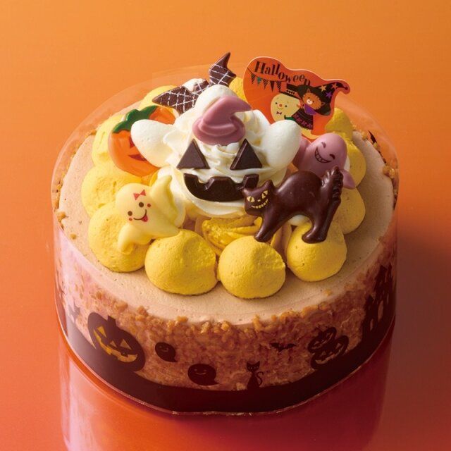 シャトレーゼ ハロウィン かわいいオバケのデコレーション14cm