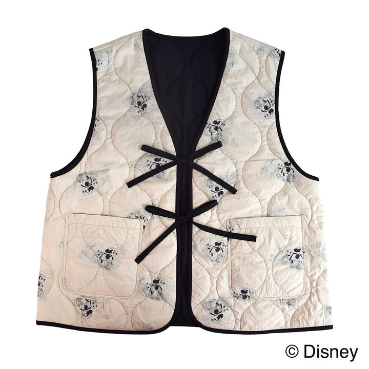 ミッキーリバーシブルキルトベスト