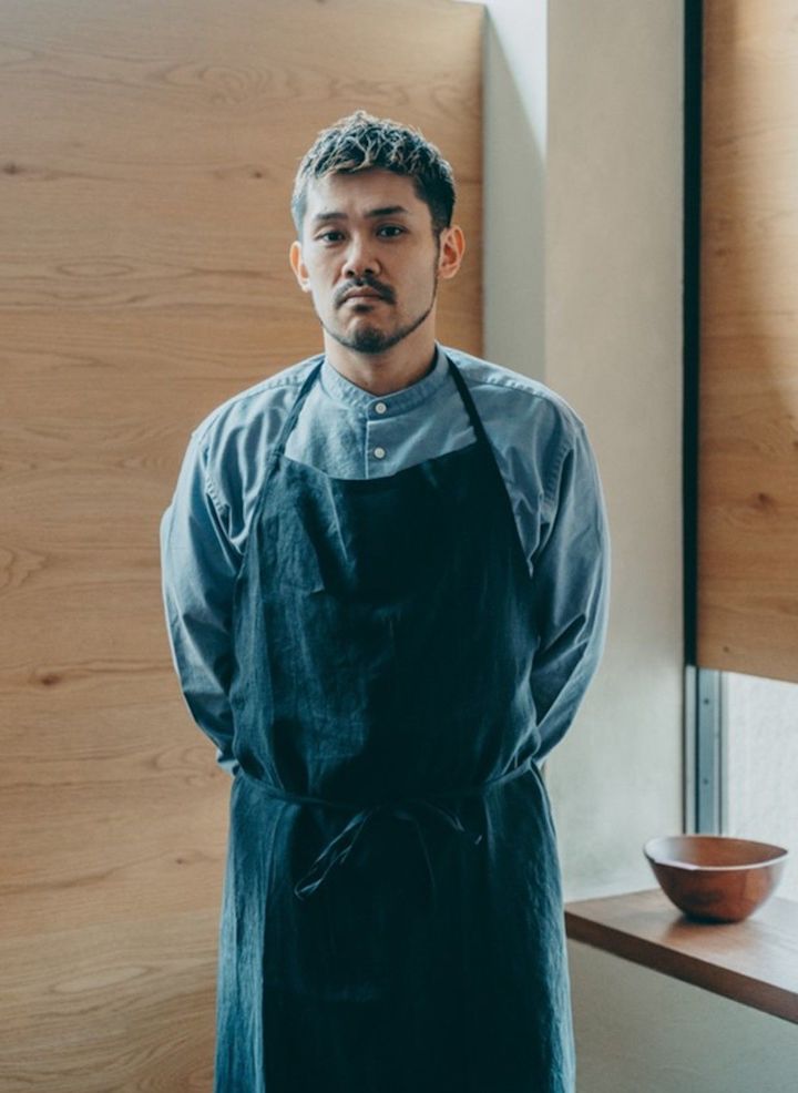 シェフ・堀田大樹。トスカーナでの修業時代に、イタリア人がその土地の食材で作るのがイタリア料理だと感じた。その思いが奈良へのこだわりにつながる。