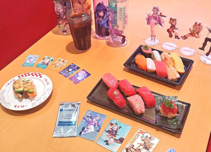 スシロー×「原神」新コラボのメニュー＆グッズ（C） COGNOSPHERE