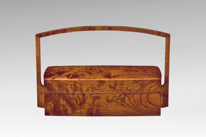 御蔵島桑拭漆提箱