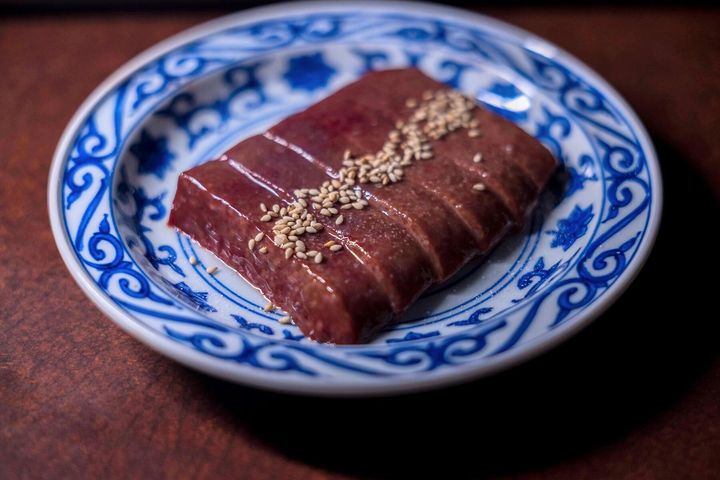 ごま油＋塩のレバー。