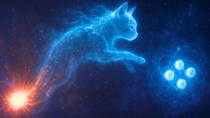 「猫状態の光」で電子集団をまるごと「猫」にできる